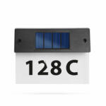  11446C Szolár házszámfény, átlátszó plexi, hidegfehér LED (11446C)