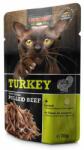 BEWITAL petfood pulykahús extra tépett marhahússal alutasakos macskaeledel 70 g