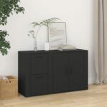 vidaXL Servantă, negru, 100x33x59, 5 cm, lemn compozit (820997) Comoda