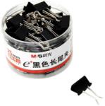 M&G Clips negru, 25 mm, 48 bucati/cutie, cutie din PP, M&G ABS92735
