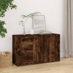 vidaXL Servantă, stejar fumuriu, 100x33x59, 5 cm, lemn compozit (821001) Comoda