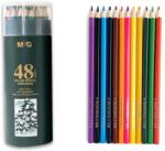 M&G Creioane colorate hexagonale, ulei pastel, cutie cilindrica din carton premium, 48 culori/set, M&G AWP36828