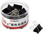 M&G Clips negru, 32 mm, 24 bucati/cutie, cutie din PP, M&G ABS92734