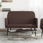 vidaXL Bancă, maro, 107x80x81 cm, piele ecologică (351400)