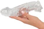 You2Toys Crystal Penis Sleeve with Extension and Ball Ring Inel pentru penis