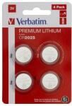 Verbatim Gombelem, CR2025, 4 db, VERBATIM "Premium" 49532 (49532)