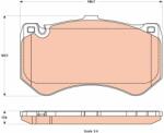 TRW set placute frana, frana disc TRW GDB1907 (GDB1907)