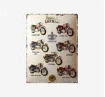 Tac Signs 3D - Plăcuță metalică decorativă 3D [30x40cm] - Royal Enfield Collage (DCC-TAC3D16801)