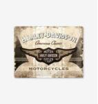 Tac Signs 3D - Plăcuță metalică decorativă 3D [30x40cm] - Harley Davidson Logo Wings (DCC-TAC3D23144)