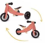 Kinderfeets Tricicleta fara pedale transformabila Tiny Tot Coral, +12 luni - Kinderfeets
