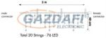 Tronix 007-140 PS230 Jégcsap fényfüggöny, 2x0, 4m, fehér vezetékkel, 6500K, CW (007-140)