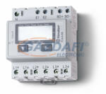 FINDER 7E. 46.8. 400.0012 Fogyasztásmérő, 3F, 4KE, 65A, LCD, Hit (7E4684000012)