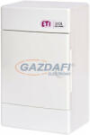 ETI 001100141 ECT4PO DIDO-E 1x4 modulos elosztó szekrény, falra szerelhető, teli ajtó