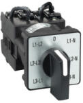 Schneider Electric K1F027MLH Harmony K komplett bütykös kapcsoló, 12A, multifix, 6 fokozatú +0 voltmérő (K1F027MLH)