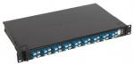 LEGRAND 032173 optikai patch panel kifordítható 36xLC duplex monomódusú 1U-19" fekete LCS3 (032173)