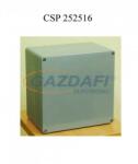 Csatári Plast CSATÁRI PLAST CSP252516 poliészter doboz, üres, 250x250x160mm, IP 65 fekete, halogénmentes (CSP 11252516)