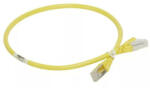 LEGRAND 051816 patch kábel RJ45-RJ45 Cat6A árnyékolt (S/FTP) PVC 0, 5 méter sárga d: 6, 2mm AWG27 LCS3 (051816)