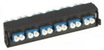LEGRAND 032114 optikai patch modul 6xLC duplex monomódusú címkével és címketartóval fekete LCS3 (032114)