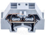 TRACON TSKD1, 5 Mini rugós ipari sorozatkapocs, csavarral rögzíthető, szürke 400V 18A 0.08-1.5 mm2 2P, 10 db/csomag (TSKD1,5)