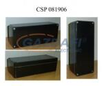 Csatári Plast CSATÁRI PLAST CSP081906 poliészter doboz, üres, 80x190x60mm, IP 65 fekete, halogénmentes (CSP 11081906)