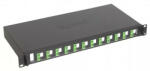 LEGRAND 032166 optikai patch panel fix 12xSC/APC duplex monomódusú 1U-19" fekete LCS3 (032166)