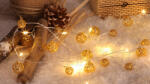 TRACON CHRSTBGM20WW LED karácsonyi lánc, mini gömb, elemes Timer 6+18h, 20LED, 3000K, 2xAA (CHRSTBGM20WW)