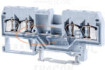 TRACON TSKC2, 5/4 Fázisvezető ipari sorozatkapocs, rugós, sínre, szürke 800V 20A 0.08-2.5 mm2 4P (TSKC2,5/4)
