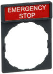 SCHNEIDER ZBY2330 Címketartó címkével "EMERGENCY STOP (ZBY2330)