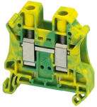 SCHNEIDER NSYTRV102PE Csavaros egyszintes földelőkapocs 1x1 csatlakozás 10, 2 mm 10 mm2 zöld-sárga 76A-es (NSYTRV102PE)