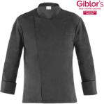 Giblor's Szakácskabát - RAUL - fekete (22p08g323)