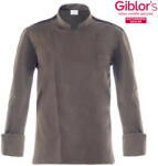 Giblor's Szakácskabát - RAUL - barnás szürke (22p08g323)