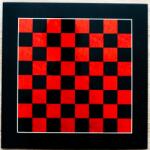  Fekete-piros Briar fa sakktábla