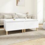 vidaXL Mese laterale, 2 buc. , alb, 50x46x35 cm, lemn compozit (819501)