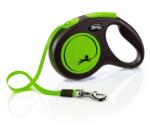 flexi New Neon lesa automata pentru caini, verde, marimea M, 5 m