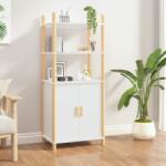 vidaXL Dulap înalt, alb, 60x40x141 cm, lemn prelucrat (345693) Comoda