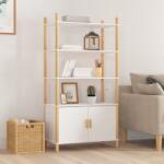 vidaXL Dulap înalt, alb, 80x40x153 cm, lemn prelucrat (345702) Comoda