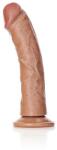 RealRock Dildo Realist cu Ventuza, PVC, Maro, 22.5 cm Dildo