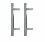 Wala Set maner spatial pe ambele parti WALA din inox 304 rectangular lungime 600 mm asezare la 45 de grade cu accesorii de prindere