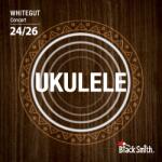 BlackSmith Ukulele Whitegut, Concert 24-26 húr, fehér - BS-WG-26C