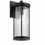 Kichler Aplică exterior Barras, 1xE27, H: 29 cm, neagră, KL-BARRAS2-M-BK (KL-BARRAS2-M-BK)