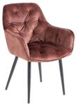 LuxD Design szék Garold barna bársony