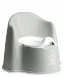 BabyBjörn - Olita cu protectie spate Potty Chair Grey / White (055225A) - drool Olita