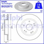 DELPHI Disc frana DELPHI BG5297C (BG5297C) - automobilus
