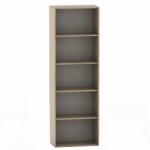 Mobikon Biblioteca 5 polite din pal stejar sonoma Tempo 57x34x175 cm (0000108066) Vitrina