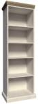 Mobikon Biblioteca din lemn pin nordic alb stejar salbatic maro Royal 68x39x187 cm (0000086114) Vitrina