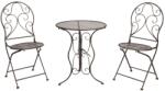 Clayre & Eef Set 2 scaune pliabile si masa fier forjat negru Garden (5Y0636)