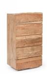 Bizzotto Comoda 5 sertare lemn natur Aron 70x45x130 cm (0745697) - decorer Comoda