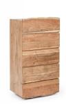 Bizzotto Comoda 5 sertare lemn natur Aron 70x45x130 cm (0745697) Comoda