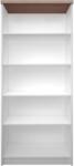 Mobikon Biblioteca 5 polite din pal alb stejar sonoma Topty 80x33x183 cm (0000147863) - decorer Vitrina