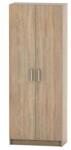 Mobikon Dulap 2 usi mdf rafturi stejar sonoma Betty 70x37x182, 5 cm (0000091334) Garderoba